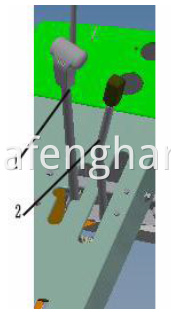 Main speed-change handle and vice speed-change handle